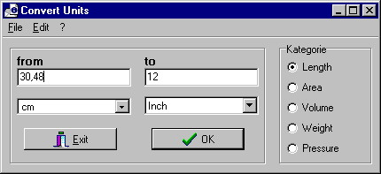 Convert units
